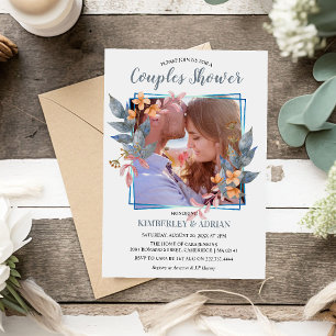 Invitation Elégant Photo Couples Douche   MARIAGE