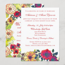 Élégant Renouvellement de Vœux de Mariage Aquarell