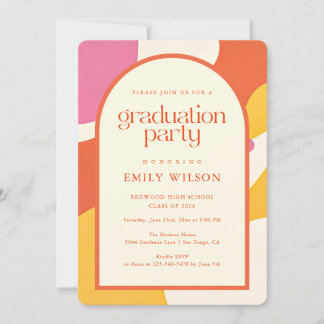 Invitation Elegant Retro Grad Graduate Photo Graduation