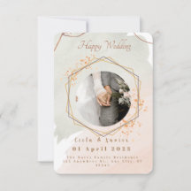 Élégant roman | Minimaliste à deux Mariage photo