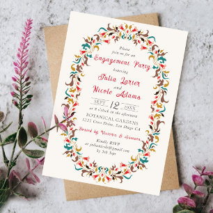 Invitation Élégant Romantique Moderne Fleur de Mariage