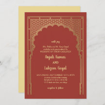 Élégant Rose de passerelle indienne Mariage