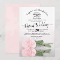 Élégant rose vif reflétant le Mariage virtuel Rose