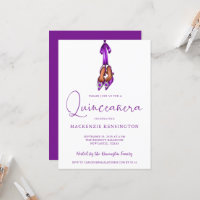 Elégant Royal Purple Lux High Heels Quinceañera