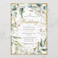 Elégant Rustic Greenery Mariage Parties scintillan