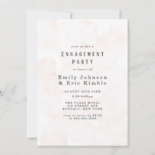 Invitation Elégant Rustic Rose Watercolor