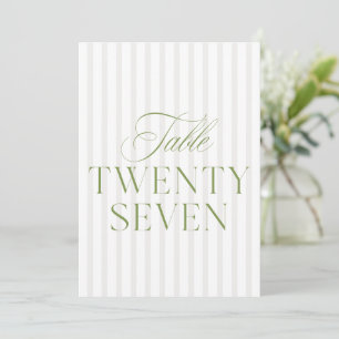 Invitation Élégant Sage Green & Beige Mariage 27 Numéro de ta