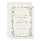 Elégant Sage Green Photo Victorian Vintage Wedding