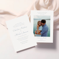 Élégant Script Bible Verse Photo Mariage