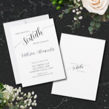 Elegant Script Sixtieth Birthday Celebration