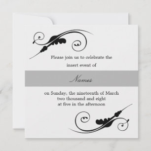 Invitation Elegant Swirl