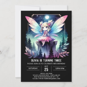 Invitation Elégant thème Fairy Anniversaire