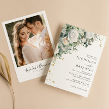 Elégant vert Eucalyptus Rose Mariage photo