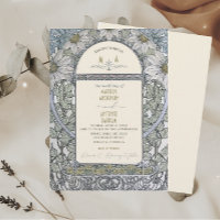 Elégant Vintage Nouveau Aquarelle Fleurs de Mariag