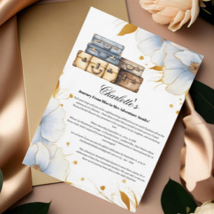 Invitation Élégant Voyage De Miss À Mrs Enterrement De Vie De