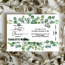 Elegant Watercolor Eucalyptus Baby Shower
