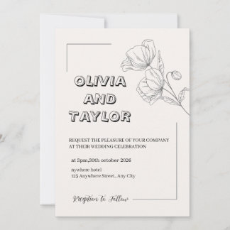 Invitation Elegant Wedding Design