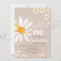 Elégant Wild Un Anniversaire Boho Daisy Flowers