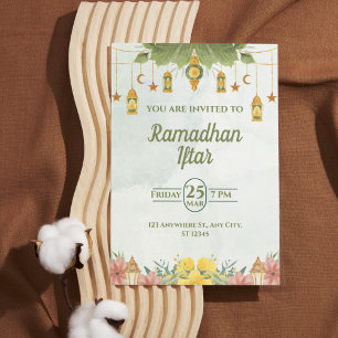 Invitation élégante à l'Iftar de Ramadan à l'aquar