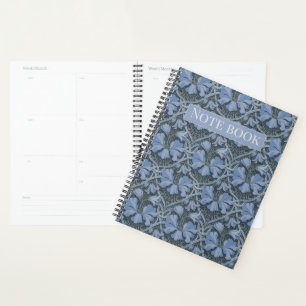 Invitation élégante à motif floral aquarelle bleue