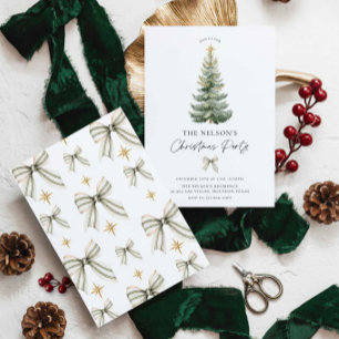 Invitation élégante à une fête de Noël