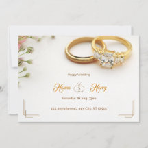 Elégante alliance avec fleurs Floral