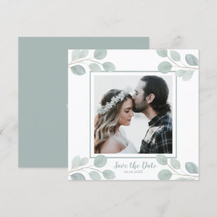 Invitation Elégante aquarelle Eucalyptus Branch Enregistrer l