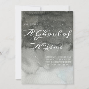 Invitation élégante aquarelle pour une fête d'Hall