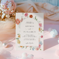 Elégante Arche Mariage aux fleurs de printemps col