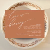 Élégante Baby Shower de Mariage Copper Brown Brass