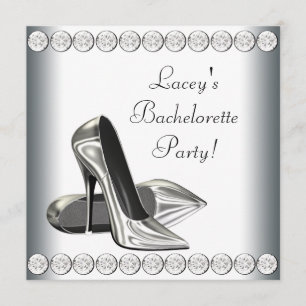 Invitation Élégante Bachelorette de High Heels