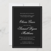 Élégante calligraphie Bordure classique Mariage no