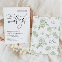 Élégante calligraphie Noir & Blanc Vintage Mariage