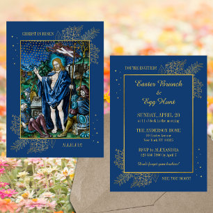Invitation Elégante Chasse aux oeufs de Brunch de Pâques cath