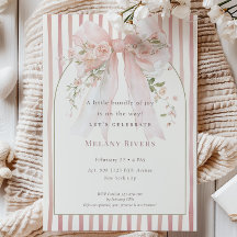 Élégante Coquette Roses Rose Fard Baby Shower