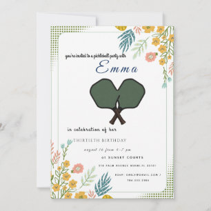 Invitation élégante de 30e anniversaire de Pickleb
