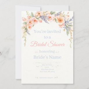 Invitation élégante de bapteme de mariage à l'aqua