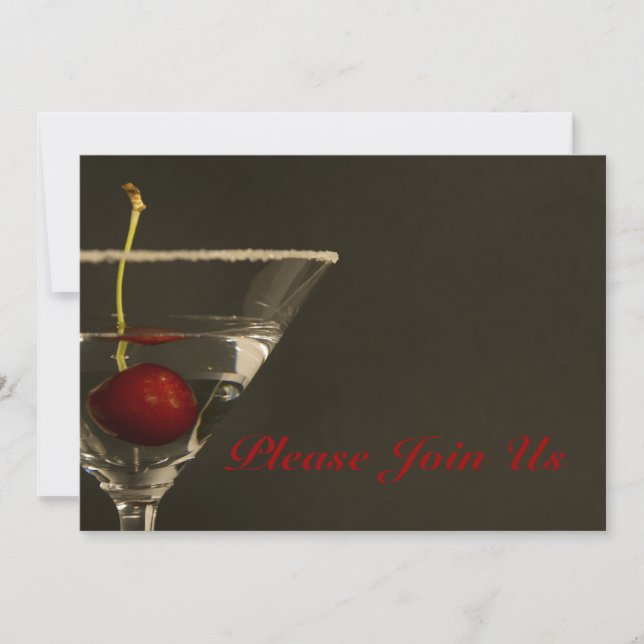 Invitation élégante de cocktail (Devant)