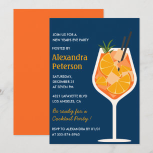 Invitation élégante de cocktail du Nouvel An Moder