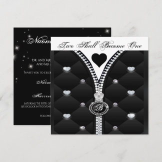 INVITATION ÉLÉGANTE DE COEUR DE DIAMANT