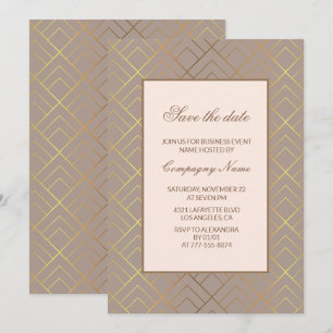 Invitation élégante de fête d'affaires à retenir l