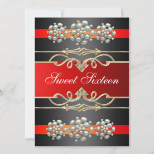 Invitation élégante de fête d'anniversaire perle r