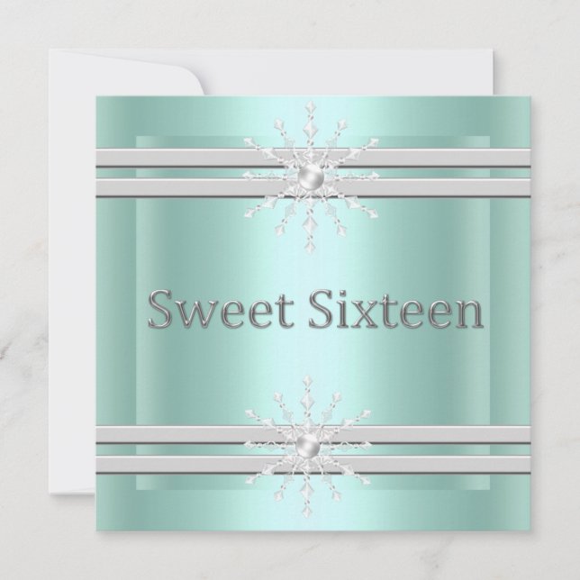 INVITATION ÉLÉGANTE DE L'SWEET SIXTEEN PAR MUMSBUB (Devant)
