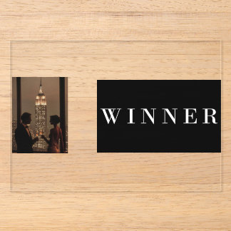 Invitation élégante de luxe en acrylique pour évén