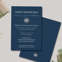 Invitation Élégante du gala d'hiver