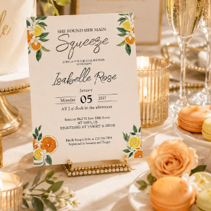 Invitation Élégante Elle a Trouvé Sa Grande Soirée de Mariée 