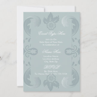 Invitation élégante en damas français