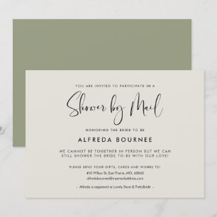 Invitation Elégante et moderne Douche par courrier