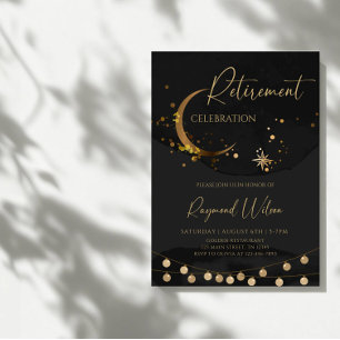 Invitation Élégante fête de la retraite