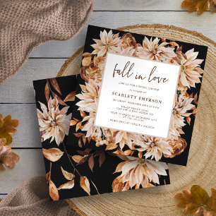 Invitation Élégante Fête de Mariage "Tomber en Amour"